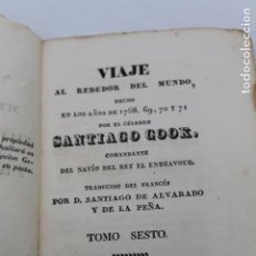 Militaria: VIAJE ALREDEDOR DEL MUNDO POR SANTIAGO COOK EN 1768-71, MADRID 1832, 1ª EDICION. Lote 109149731