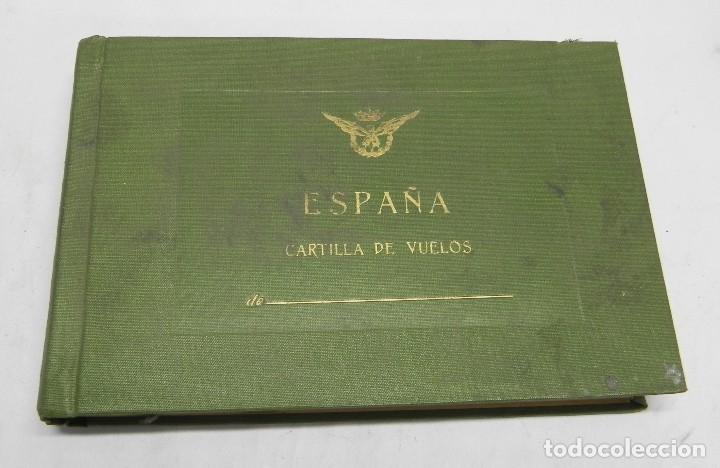 Militaria: CARTILLA DE VUELOS O LIBRO DE PILOTO DE TRANSPORTES, MINISTERIO DEL AIRE, AVIACION CIVIL, VUELOS REA