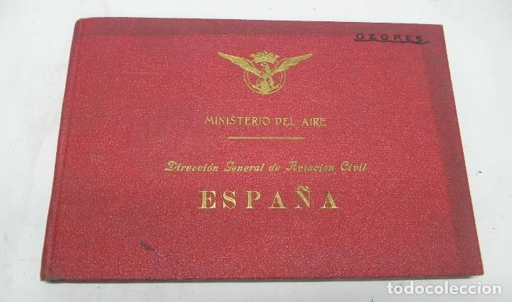 Militaria: CARTILLA DE VUELOS O LIBRO DEL PILOTO, MINISTERIO DEL AIRE, AVIACION CIVIL, VUELOS REALIZADOS POR ES