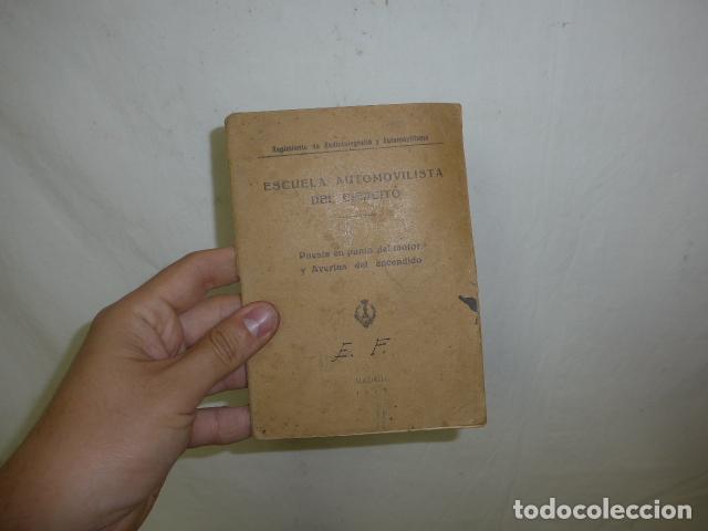 Militaria: Antiguo librito escuela automovilista del ejercito de 1928, militar.