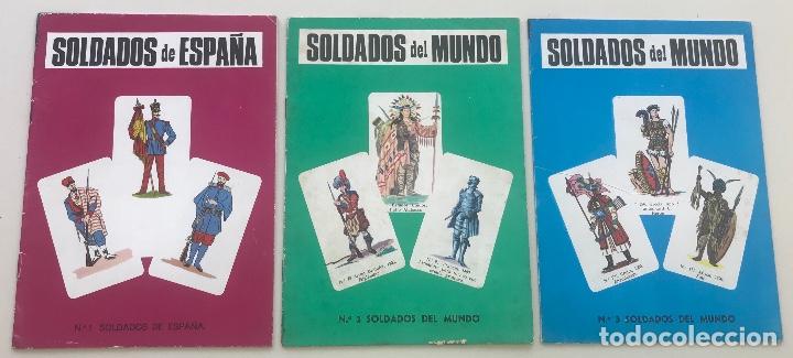 Military Antiques: 3 &Aacute;lbumes de Soldados de Espa&ntilde;a y Soldados del Mundo - Editorial Galaor - A&ntilde;o 1968
