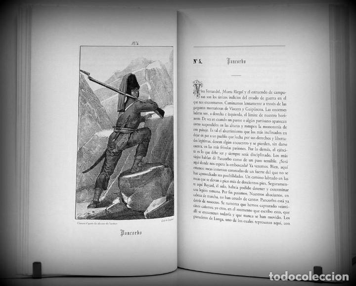 Militaria: CHAMPAGNY: ALBUM DE UN SOLDADO DURANTE LA CAMPA&Ntilde;A DE 1823. Cuarenta litograf&iacute;as de Langlum&eacute;