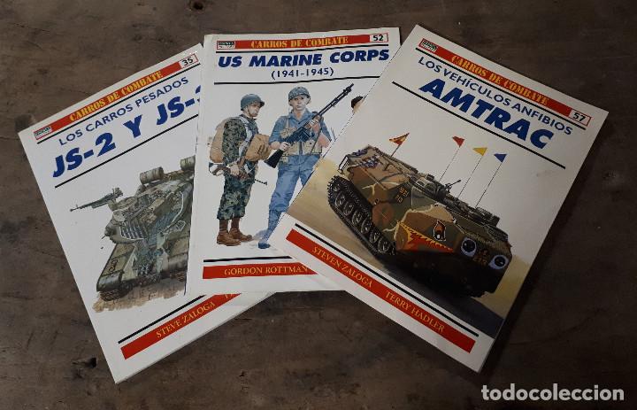 Militaria: Lote de 3 tomos de Carros de combate, n&ordm; 35, 52, 57