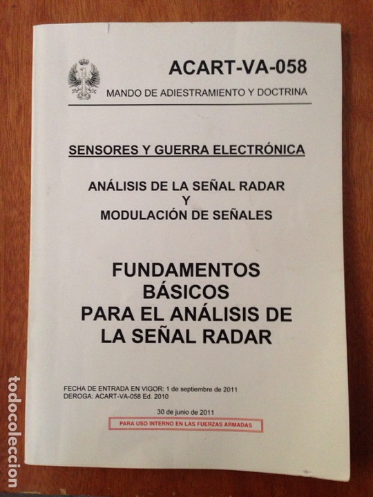 Militaria: FUNDAMENTOS B&Aacute;SICOS PARA EL ANALISIS DE LA SE&Ntilde;AL RADAR - Foto 1