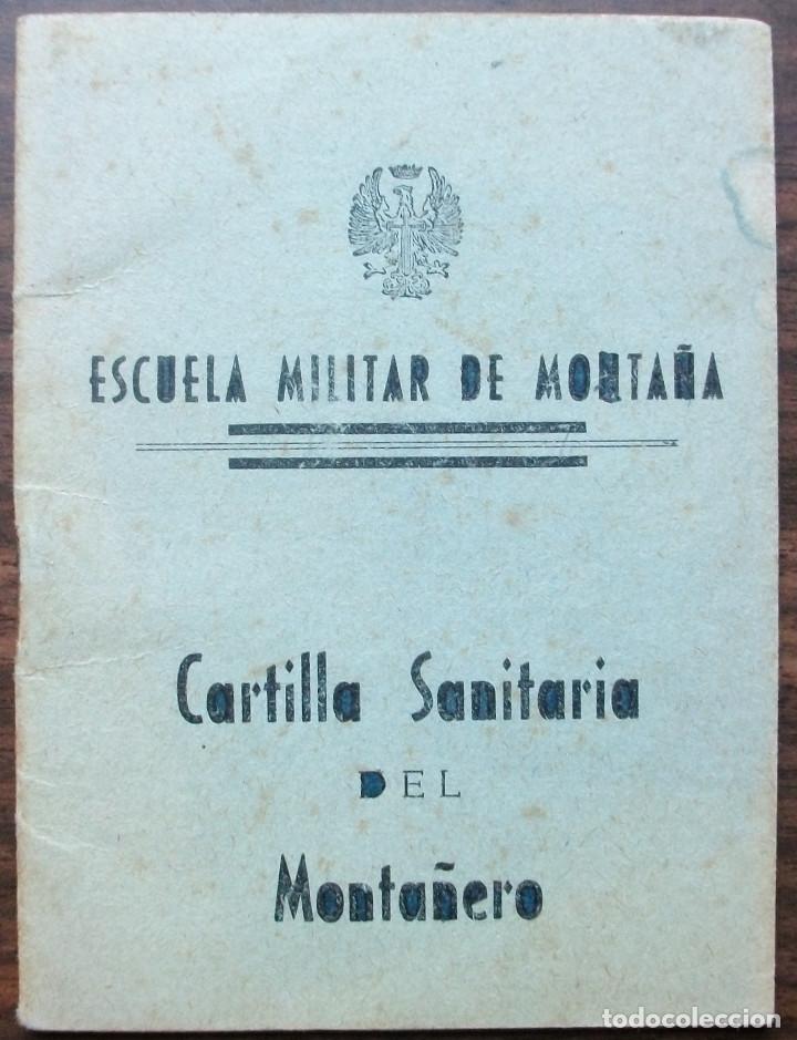 Militaria: UNICO ESCUELA MILITAR DE MONTA&Ntilde;A  CARTILLA SANITARIA DEL MONTA&Ntilde;ERO VER DESCRIPCION