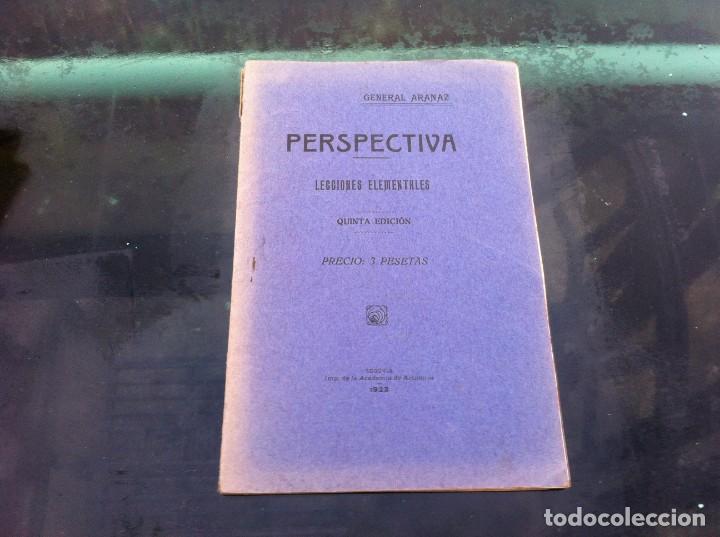 Militaria: GENERAL ARANAZ.  PERSPECTIVA. LECCIONES ELEMENTALES. 1923, SEGOVIA