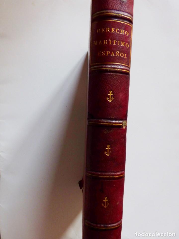 Militaria: DERECHO MAR&Iacute;TIMO ESPA&Ntilde;OL, PARA PROFESORADO DE LA ESCUELA NAVAL MILITAR. MADRID 1882