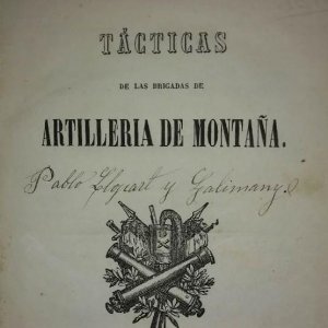 1837 Tácticas de las brigadas de artillería de montaña. Libros militares