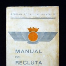 Militaria: MANUAL DEL RECLUTA. GERMAN RODRÍGUEZ GONZÁLEZ, 1972