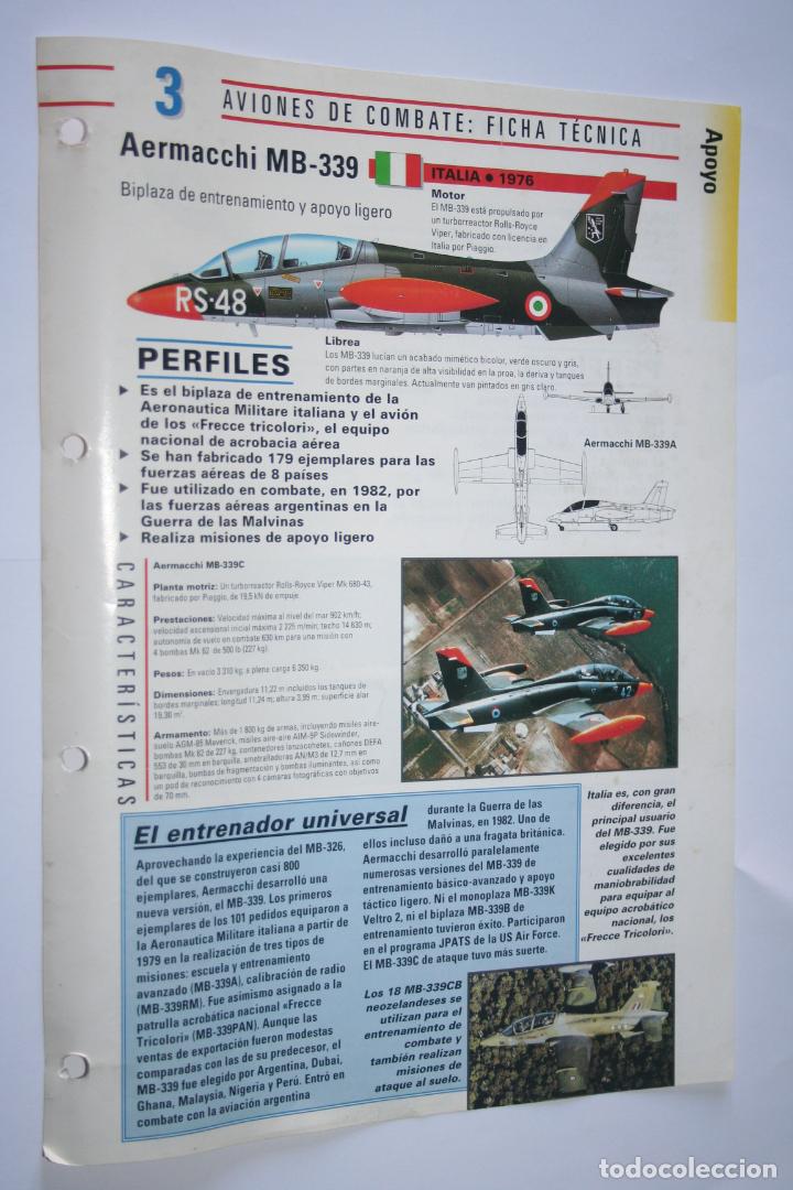Militaria: LOTE 2 FICHAS T&Eacute;CNICAS n&ordm; 3 y n&ordm; 4 *** COLECCI&Oacute;N AVIONES DE COMBATE (ALTAYA) *** MILITAR / GUERRA
