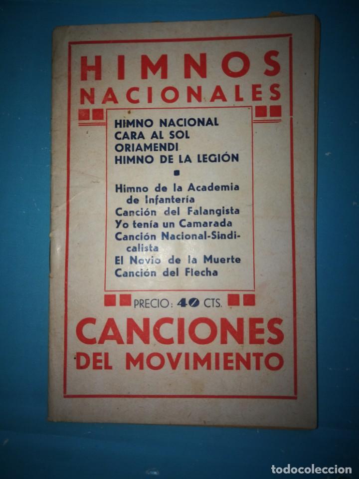 Militaria: HIMNOS NACIONALES - CANCIONES DEL MOVIMIENTO - A&Ntilde;O 1939