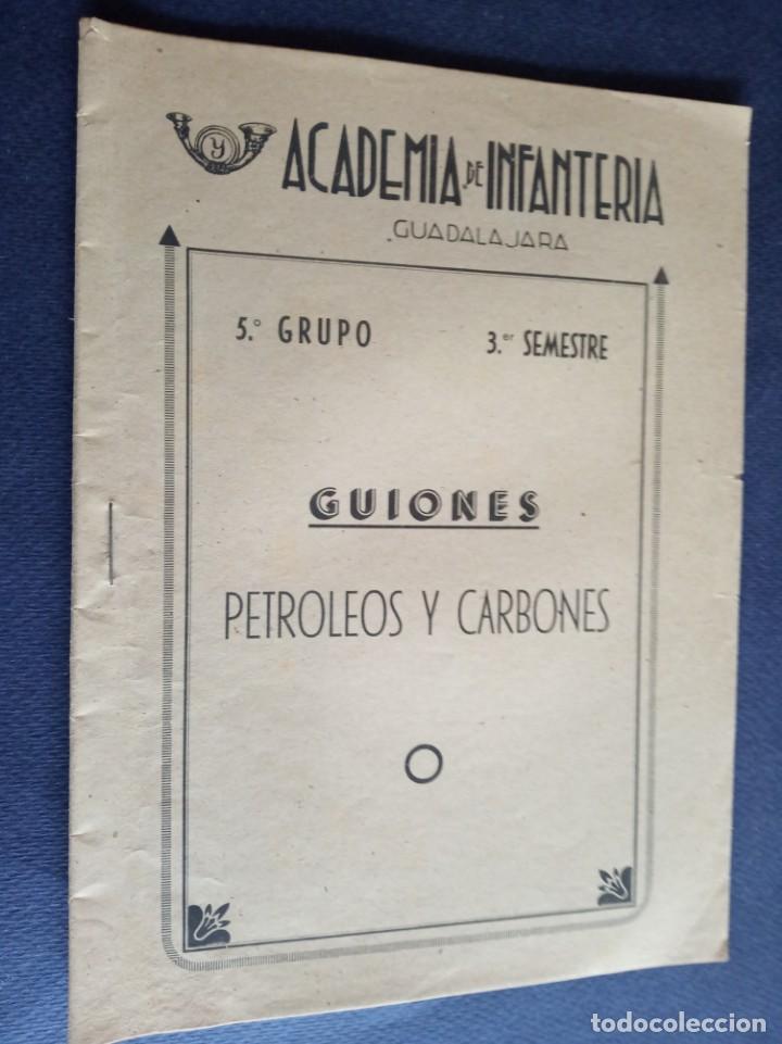 Military Antiques: guiones - petroleos y carbones - 5&ordm; grupo - 3&ordm; semestre - academia de infanteria - guadalajara