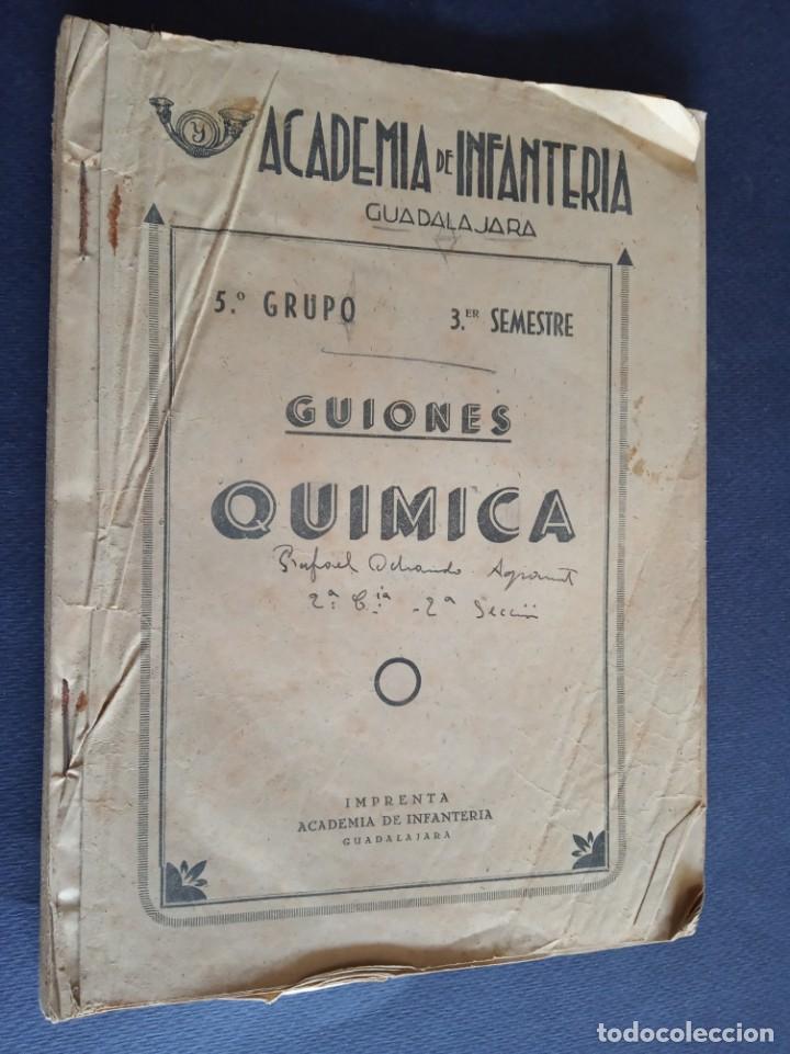 Military Antiques: guiones - quimica - 5&ordm; grupo - 3&ordm; semestre - academia de infanteria - guadalajara