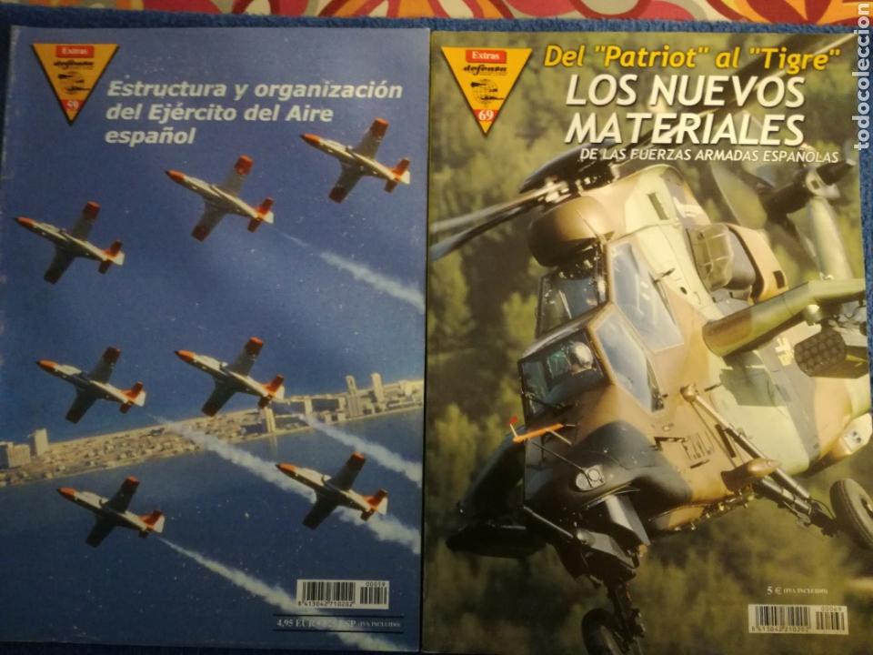 Militaria: Lote de 2 numeros EXTRA de la revista DEFENSA.Aviones comandos ejercito.
