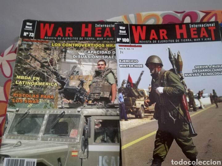 Militaria: Lote de 63 revistas militares WAR HEAT Internacional.Numeros Sueltos.Ejercito defensa comandos