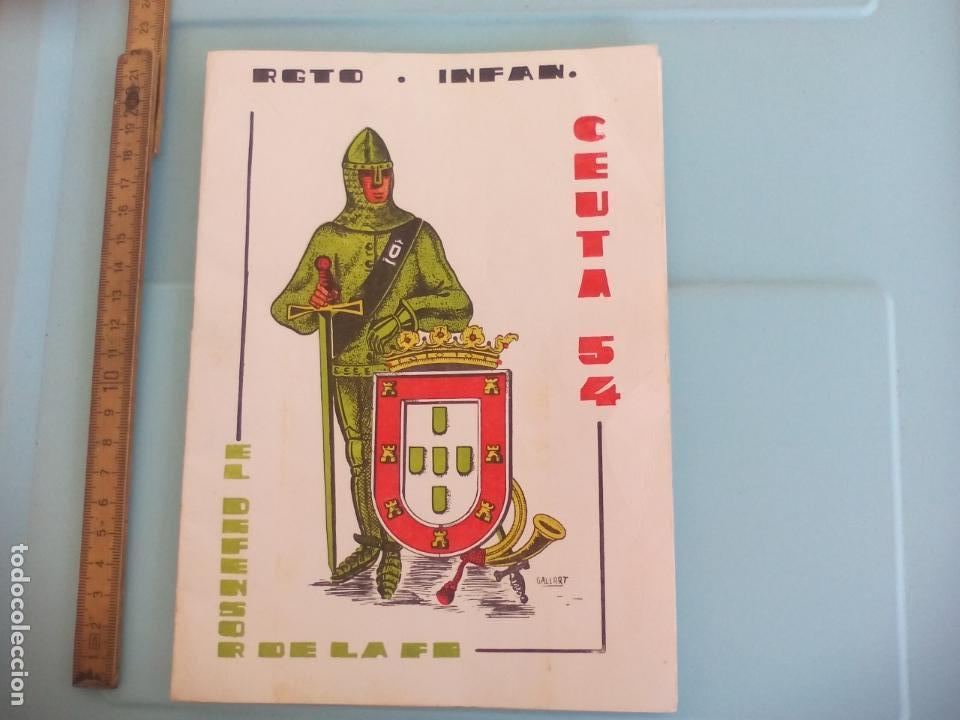 Militaria: REGIMIENTO INFANTERIA CEUTA N&ordm; 54. RECUERDO DE DESPEDIDA DE SOLDADOS REEMPLAZO DE 1965. RONDA 1967