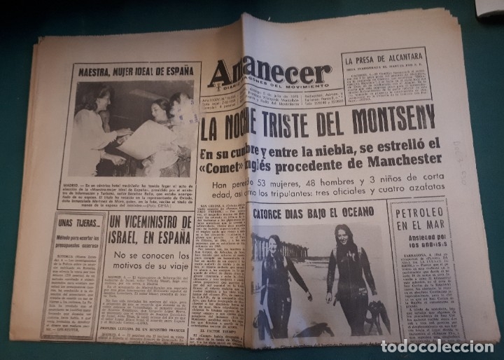 Militaria: Diario Amanecer, a&ntilde;o XXXIV, n&ordm; 10565, 1970