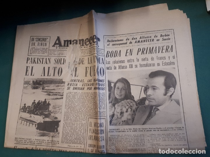 Militaria: Diario Amanecer, a&ntilde;o XXXVI, n&ordm; 10016, 1971