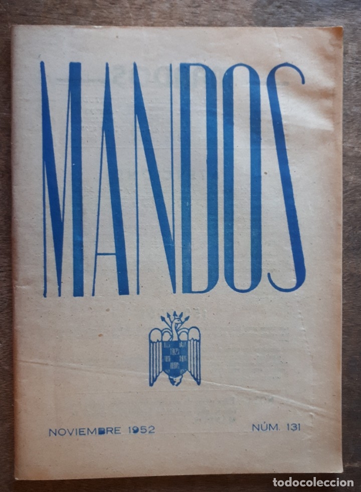 Military Antiques: Revista MANDOS, noviembre de 1952, n&ordm; 131