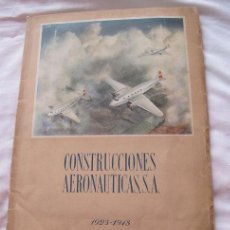Militaria: IMPORTANTE ALBUM CONSTRUCCIONES AERONAUTICAS SA CASA AVION AVIACION 1923-1948 SEVILLA CADIZ MADRID. Lote 184873325