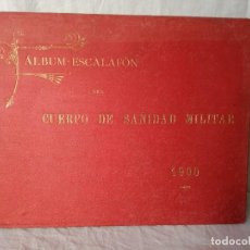 Militaria: ALBUM-ESCALAFON DEL CUERPO DE SANIDAD MILITAR. 1900. CON 809 RETRATOS MILITARES.. Lote 187097745