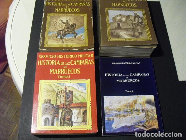 Militaria: HISTORIA DE LAS CAMPA&Ntilde;AS DE MARRUECOS CUATRO TOMOS ( OBRA COMPLETA) CON TODAS SUS LAMINAS Y MAPAS
