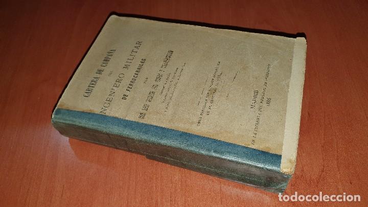 Militaria: Cartera de campa&ntilde;a del ingeniero militar de ferrocarriles por martin del yerro y villapecellin, 1886