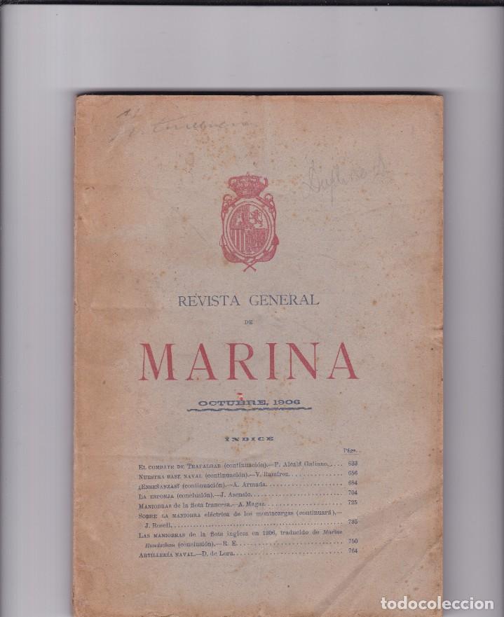 Militaria: 1906 - REVISTA GENERAL DE MARINA - OCTUBRE 1906