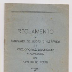 Militaria: REGLAMENTO PATRONATO DE VIUDAD Y HUÉRFANOS DEL EJÉRCITO DE TIERRA. VALLADOLID, 1959