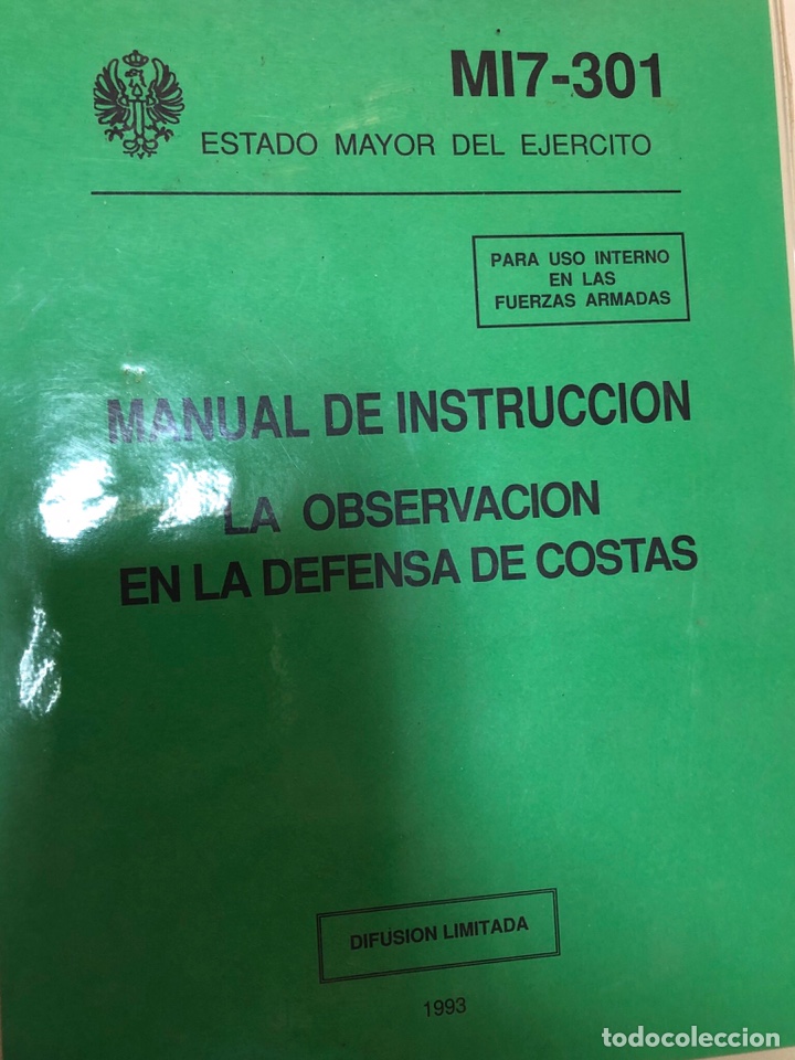 Militaria: LA OBSERVACI&Oacute;N EN LA DEFENSA DE COSTAS. Manual. 1993