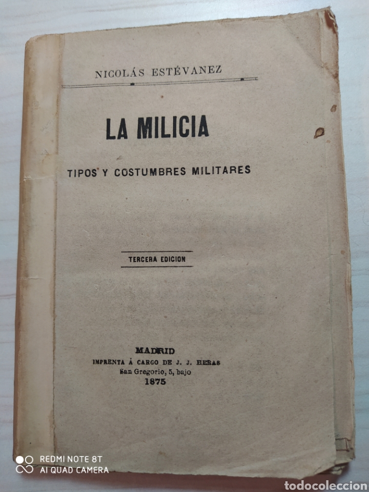 Militaria: LA MILICIA - ESTEVANEZ