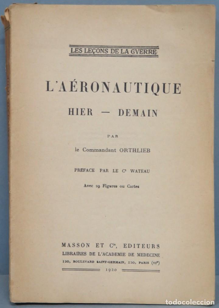 Militaria: 1920.- L&acute;AERONAUTIQUE. ORTHLIEB