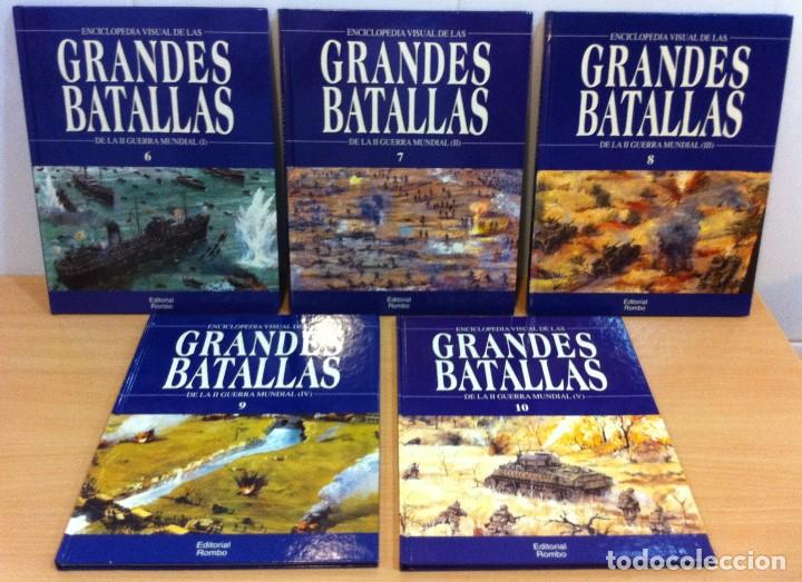 Militaria: ENCICLOPEDIA VISUAL LAS GRANDES BATALLAS DE LA SEGUNDA GUERRA MUNDIAL - LOS 5 TOMOS. EDITORIAL ROMBO