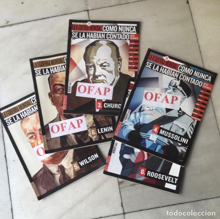 Militaria: La I y II guerra mundial como nunca se la hab&iacute;an contado. Personajes (Lote de 5 revistas)