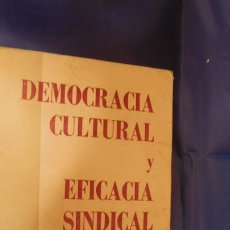 Militaria: DEMOCRACIA CULTURAL Y EFICACIA SINDICAL - VARIOS - 1961. Lote 212865845