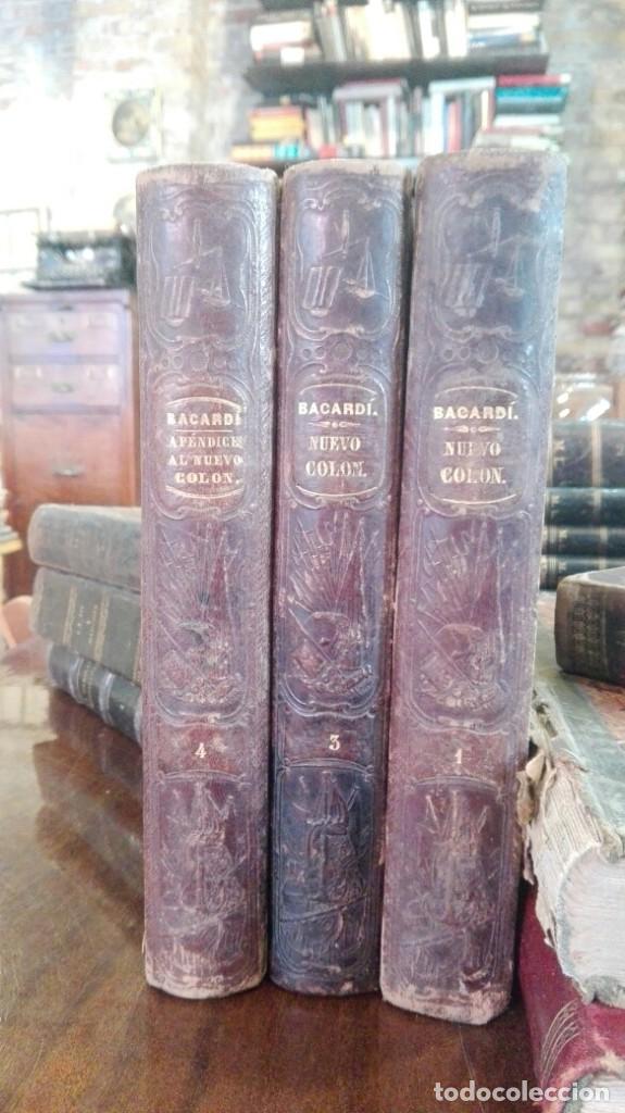 Militaria: Nuevo colon(1864). apendice nuevo colon(1865). bacardi.tratado de derecho militar. 3 tomos.lote