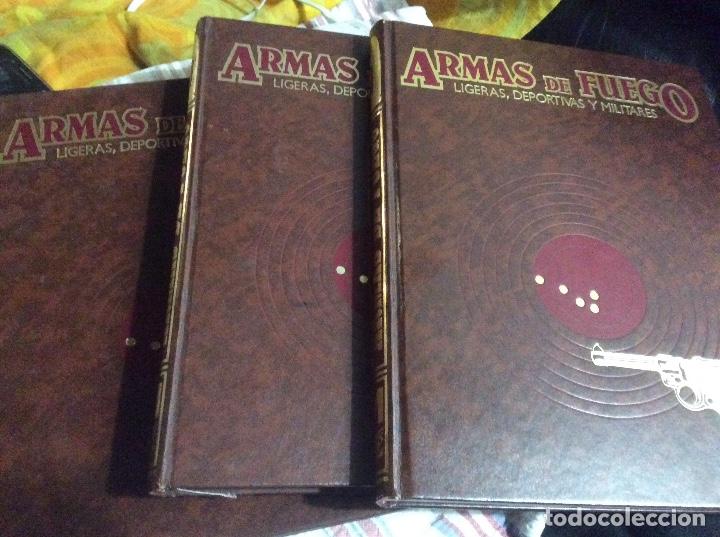 Militaria: ARMAS DE FUEGO LIGERAS DEPORTIVAS Y MILITARES DE EDICIONES NUEVA LENTE 3 TOMOS