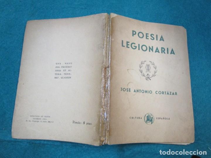 Militaria: LEGION - POESIA LEGIONARIA - JOSE ANTONIO CORTAZAR - EDI CULTURA ESPA&Ntilde;OLA 1940 INTONSO ILUSTRADO +