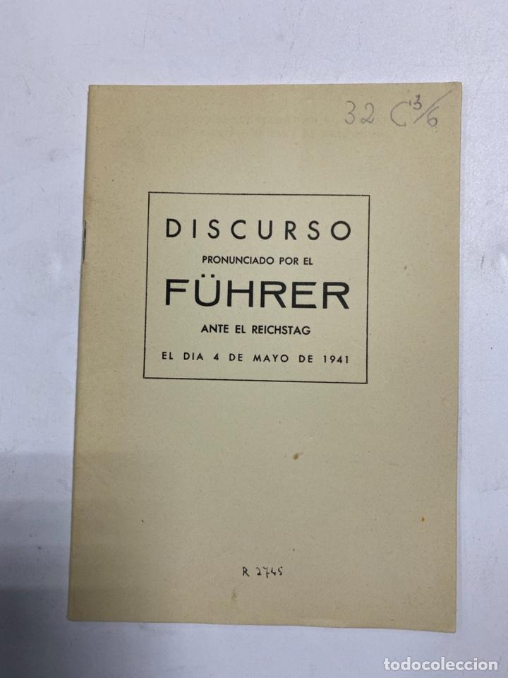 Militaria: DISCURSO POR F&Uuml;HRER ANTE EL REICHSTAG. 4 DE MAYO DE 1941. PAGS: 33