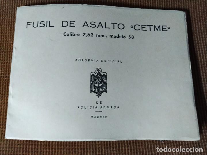 Militaria: Antiguo Manual Polic&iacute;a Armada &rdquo;Fusil de asalto Cetme&rdquo; de la antigua Policia Armada