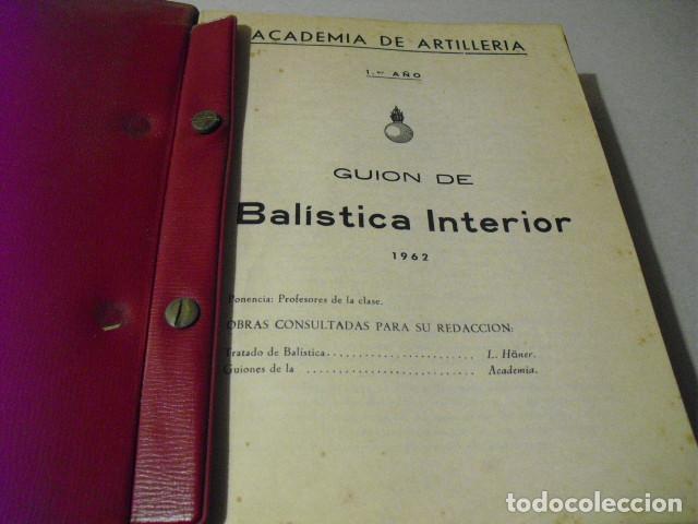 Militaria: 1962 10 LIBROS DE TEXTO DE LA ACADEMIA DE ARTILLERIA