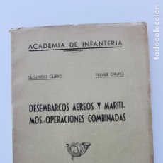 Militaria: DESEMBARCOS AEREOS Y MARITIMOS, OPERACIONES COMBINADAS, 1955, ACADEMIA MILITAR, TOLEDO