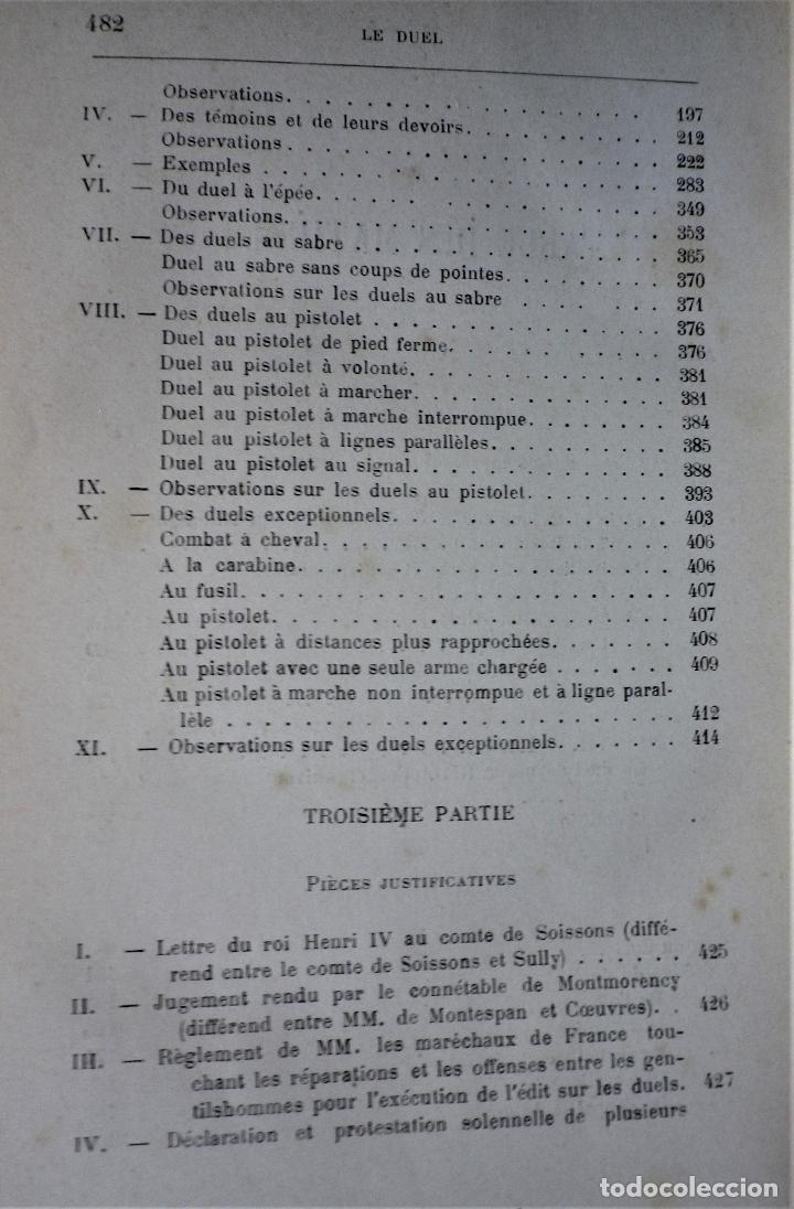 Militaria: Nouveau Code du Duel, C&oacute;digo de Duelo, en franc&eacute;s - Foto 9
