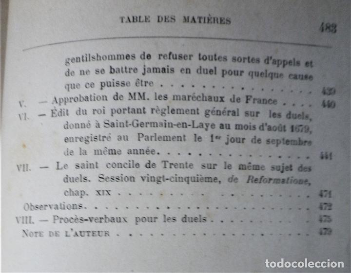 Militaria: Nouveau Code du Duel, C&oacute;digo de Duelo, en franc&eacute;s - Foto 10