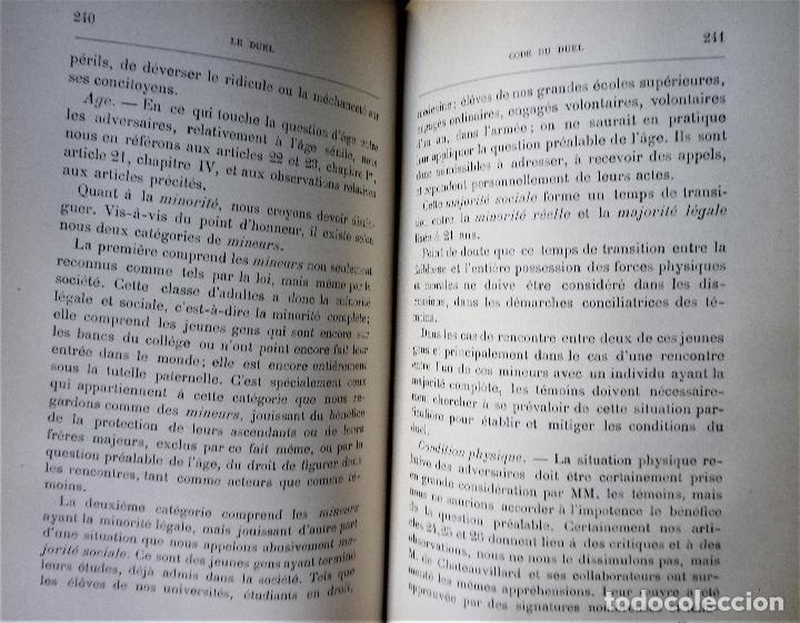 Militaria: Nouveau Code du Duel, C&oacute;digo de Duelo, en franc&eacute;s - Foto 11