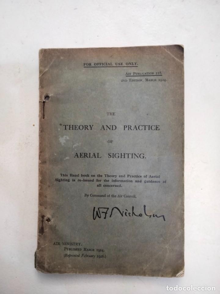 Militaria: Libro de 1926 Ingles ejercito del aire teoria y practica observacion aerea