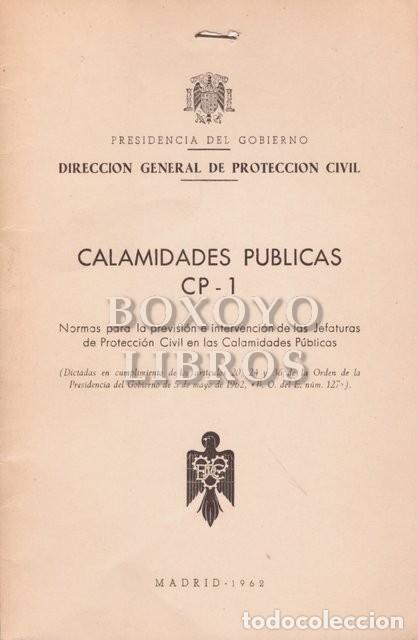Militaria: Calamidades P&uacute;blicas CP-1. Normas para la revisi&oacute;n e intervenciones de las Jefaturas de Protecci&oacute;n