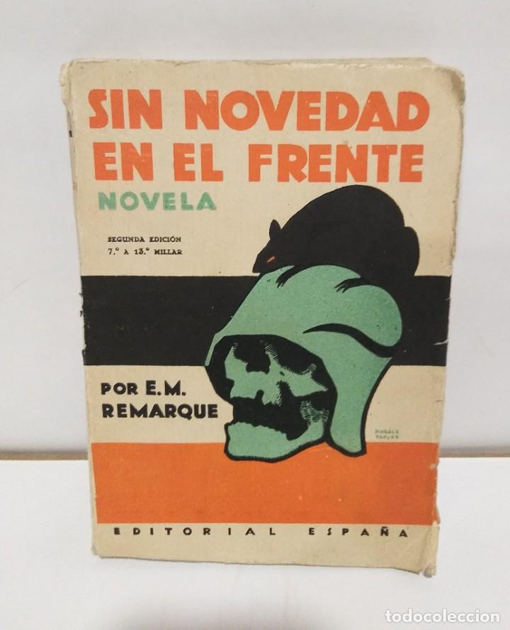 Militaria: SIN NOVEDAD EN EL FRENTE E.M. REMARQUE 1929 SEGUNDA EDICCI&Oacute;N