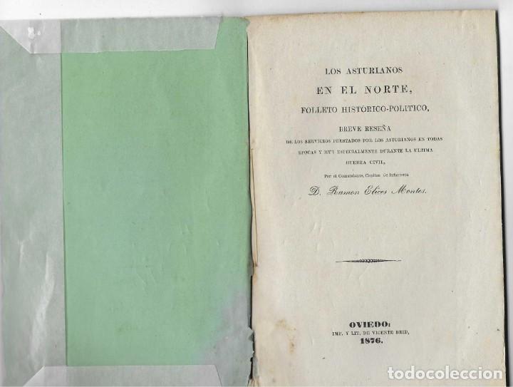 Militaria: LOS ASTURIANOS EN EL NORTE ... SERVICIOS PRESTADOS POR LOS ASTURIANOS ... CARLISMO.