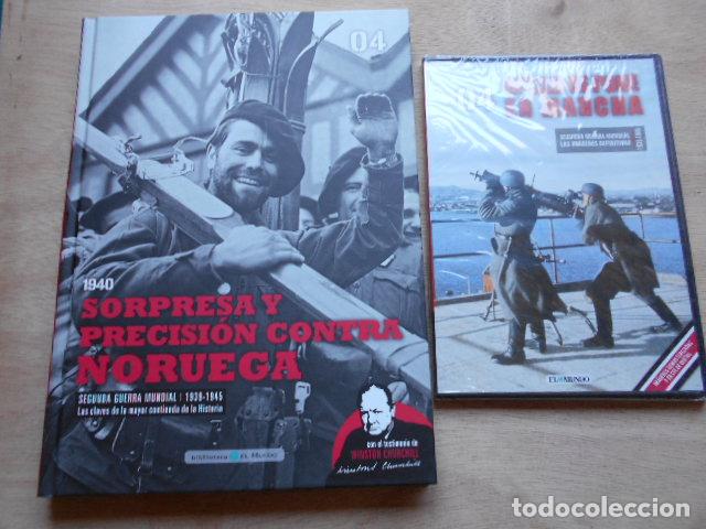 Militaria: LIBRO SORPRESA Y PRESICI&Oacute;N CONTRA NORUEGAY DVD PRECINTADO HITLER SE PONE EN MARCHA N&ordm; 4 EL MUNDO